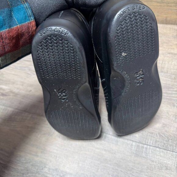 SAS Viva Black Leather Slip On Loafers Women's Size 8 - Picture 4 of 6